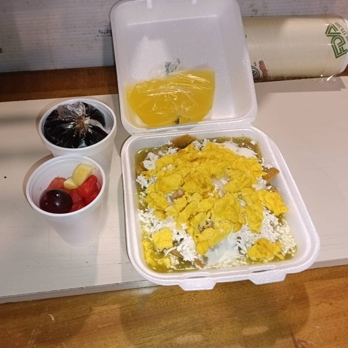 Paquete Chilaquiles Con Huevo Revuelto