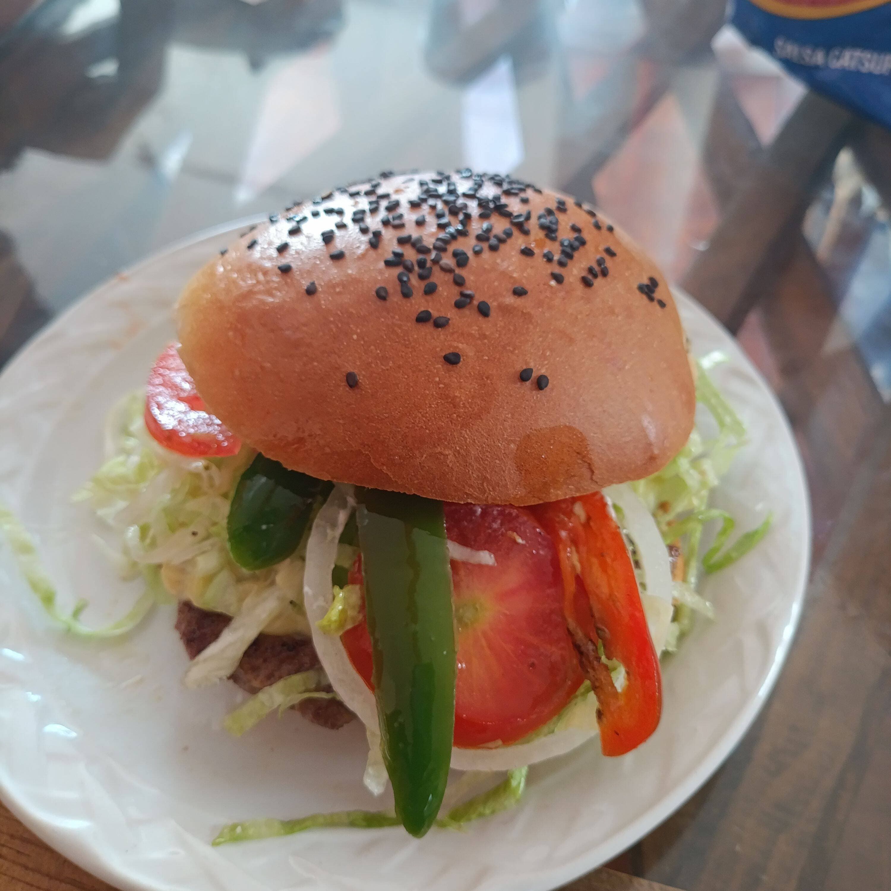 Hamburguesa con tocino