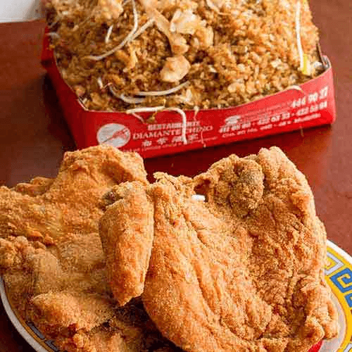 Combo-Caja Grande de Arroz + 1/2 Pollo