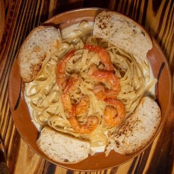 Fetuccini con Camarón