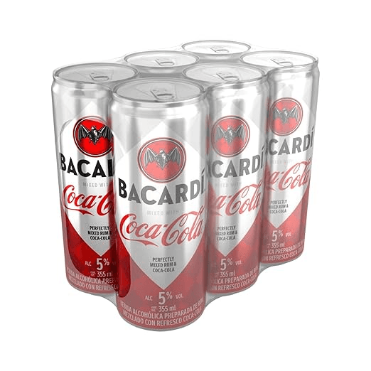 Bacardi & Coca Cola Regular 355ml 6 Pack