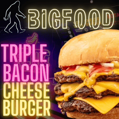 BIG FOOD Triple Beacon Cheeseburger