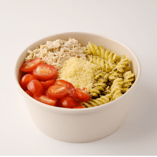 Bowl con Pasta Al Pesto & Pollo