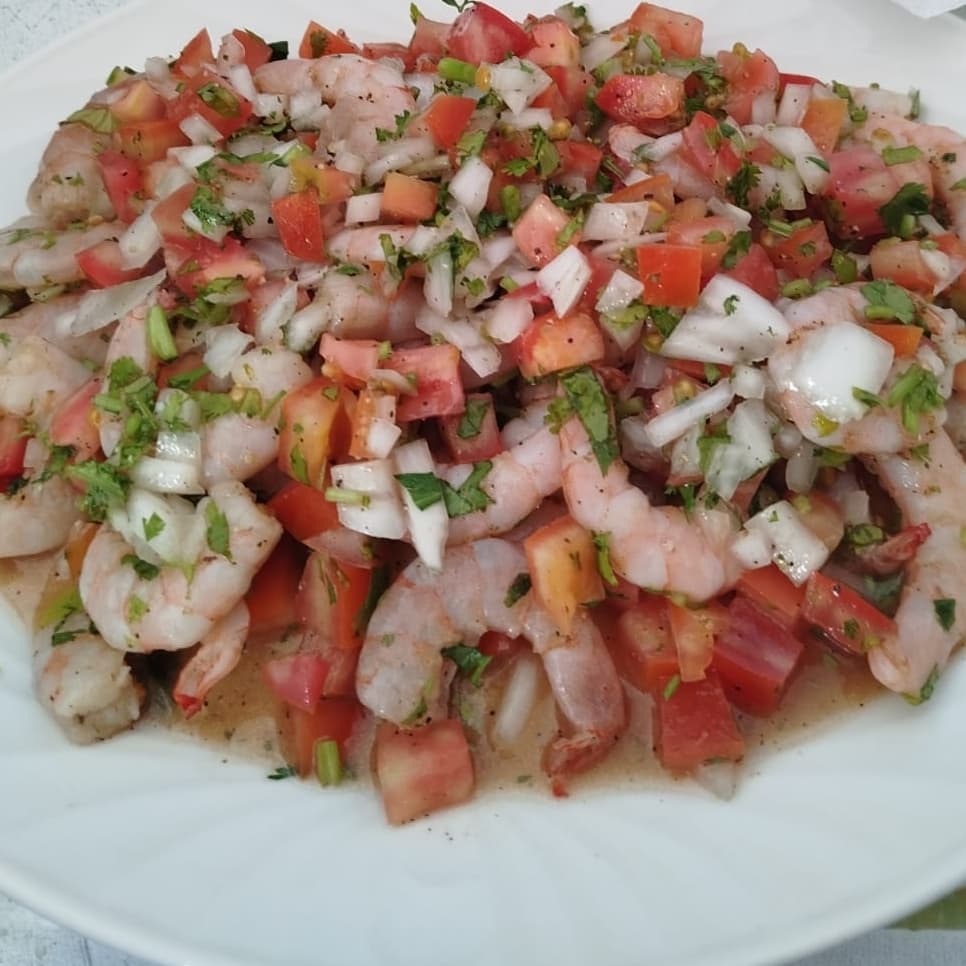 Ceviche Grande de Camarón más Refresco