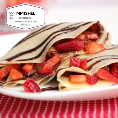 Crepa de Fresa Natural con nutella