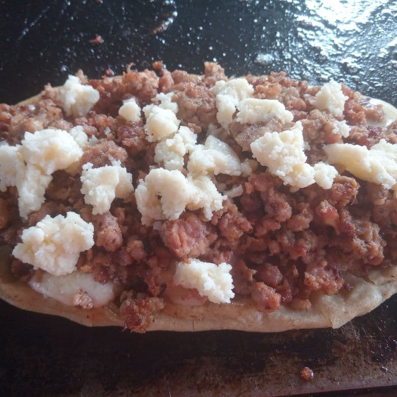 Huarache de Bisteck