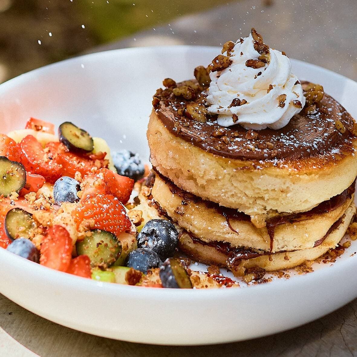 Nutella Fruity Pancakes