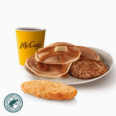 McTrío Hot Cakes con Salchicha