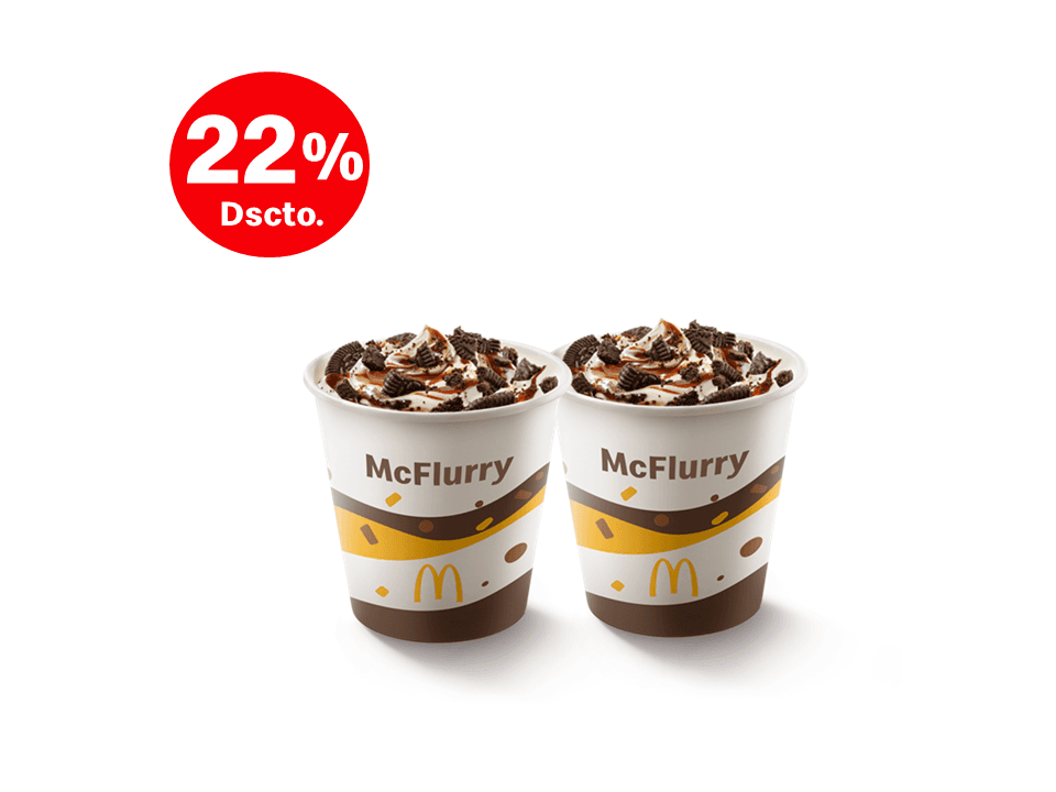2 McFlurry Oreo Chocolate