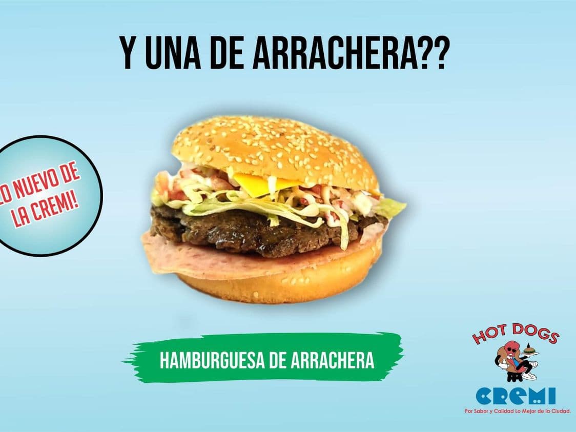 Hamburguesa de Arrachera