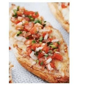 Molletes salados