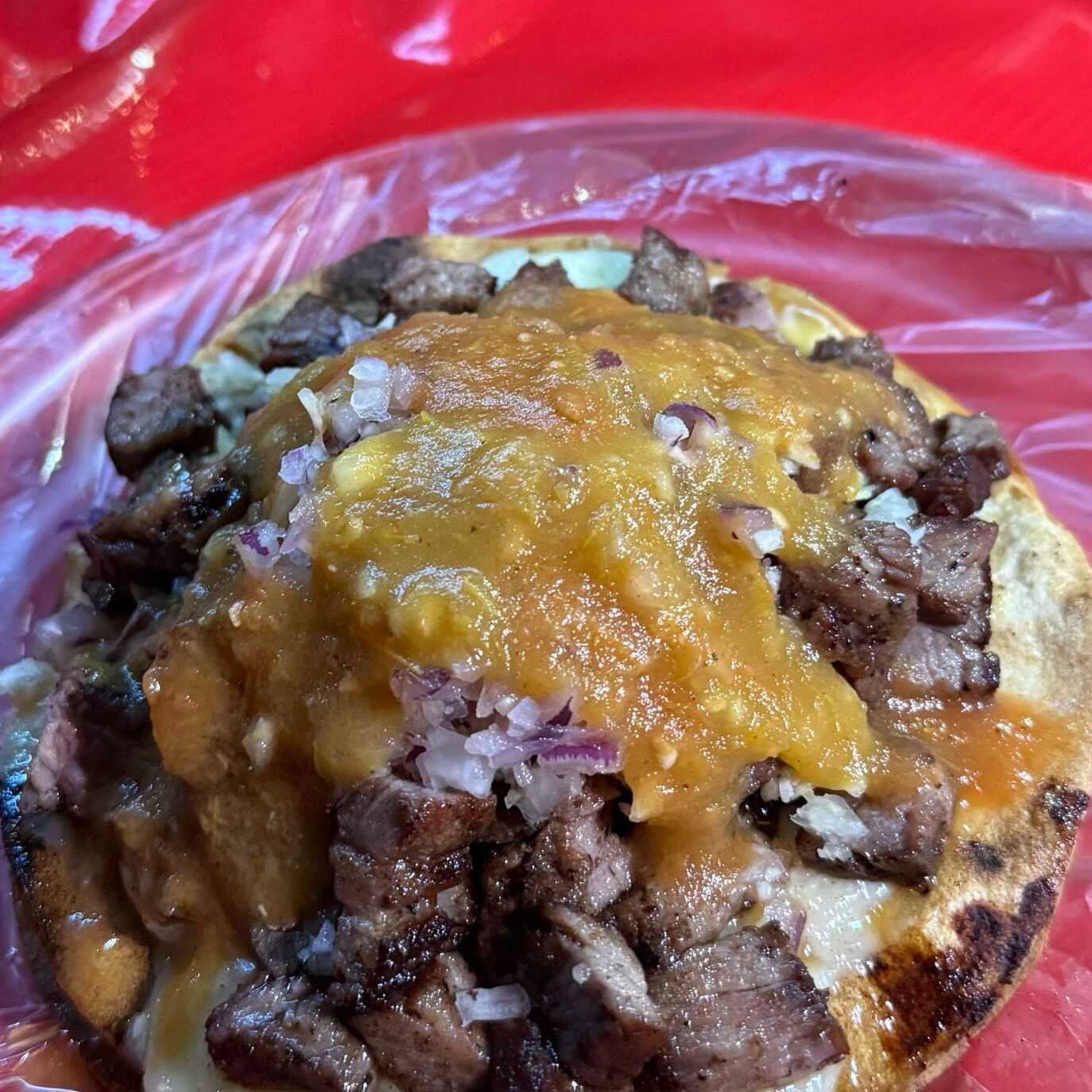 Taco Dorado de Tripa