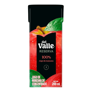 Jugo Manzana Sin Sellos 200ml Del Valle Reserva