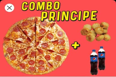COMBO PRINCIPE+QN CHEESES O QN PAPAS+2 REFRESCOS