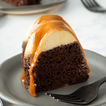Rebanada de Chocoflan