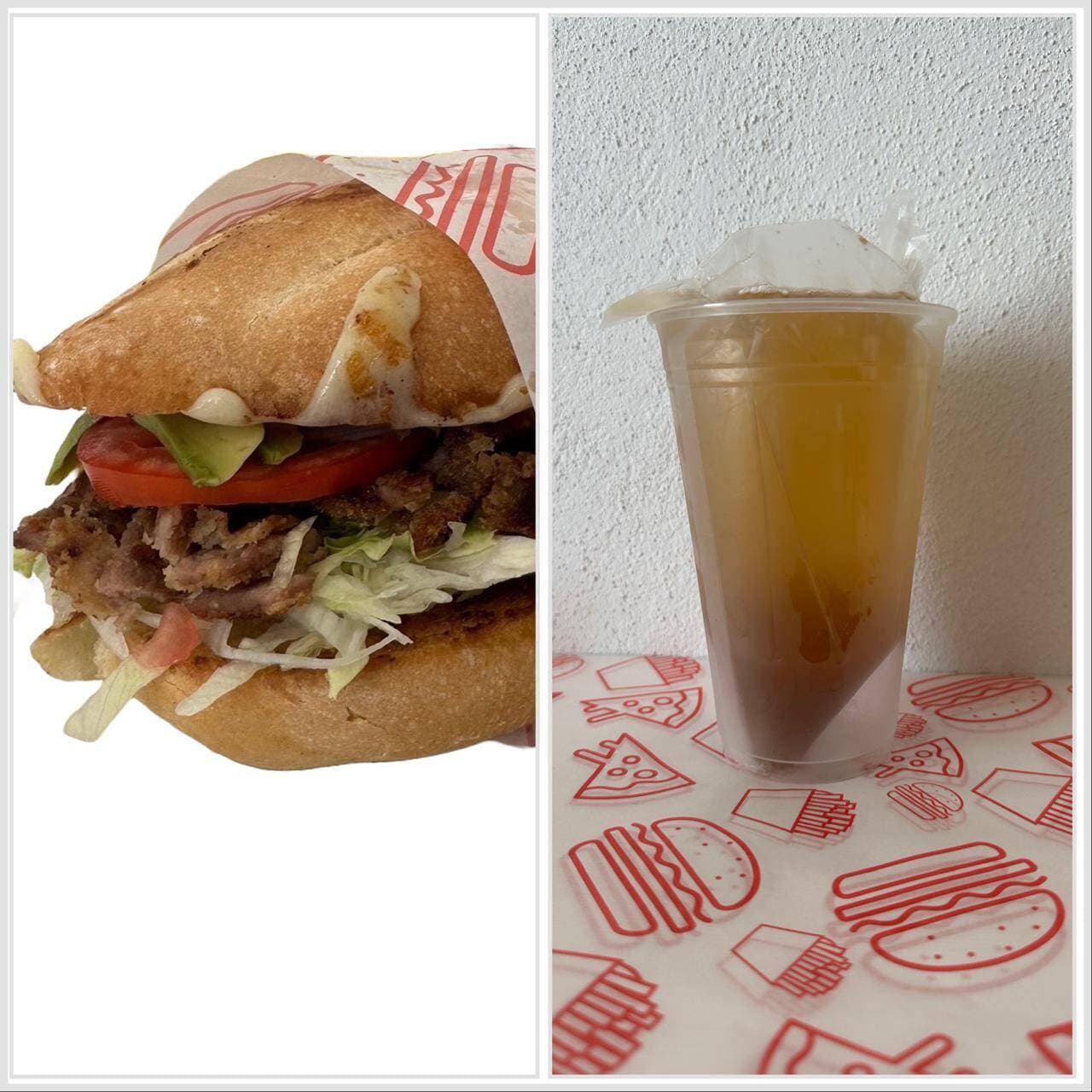 Torta Hawaiana + Agua Tamarindo