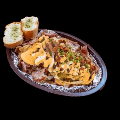 Papa Hawai + guacamole + bebida