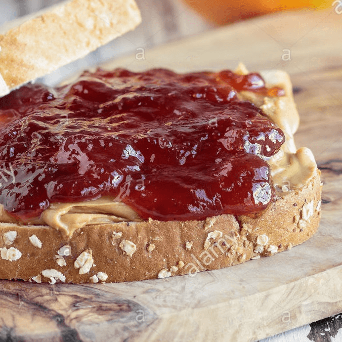 Sándwich 12 Granos Crema de Cacahuate y Mermelada