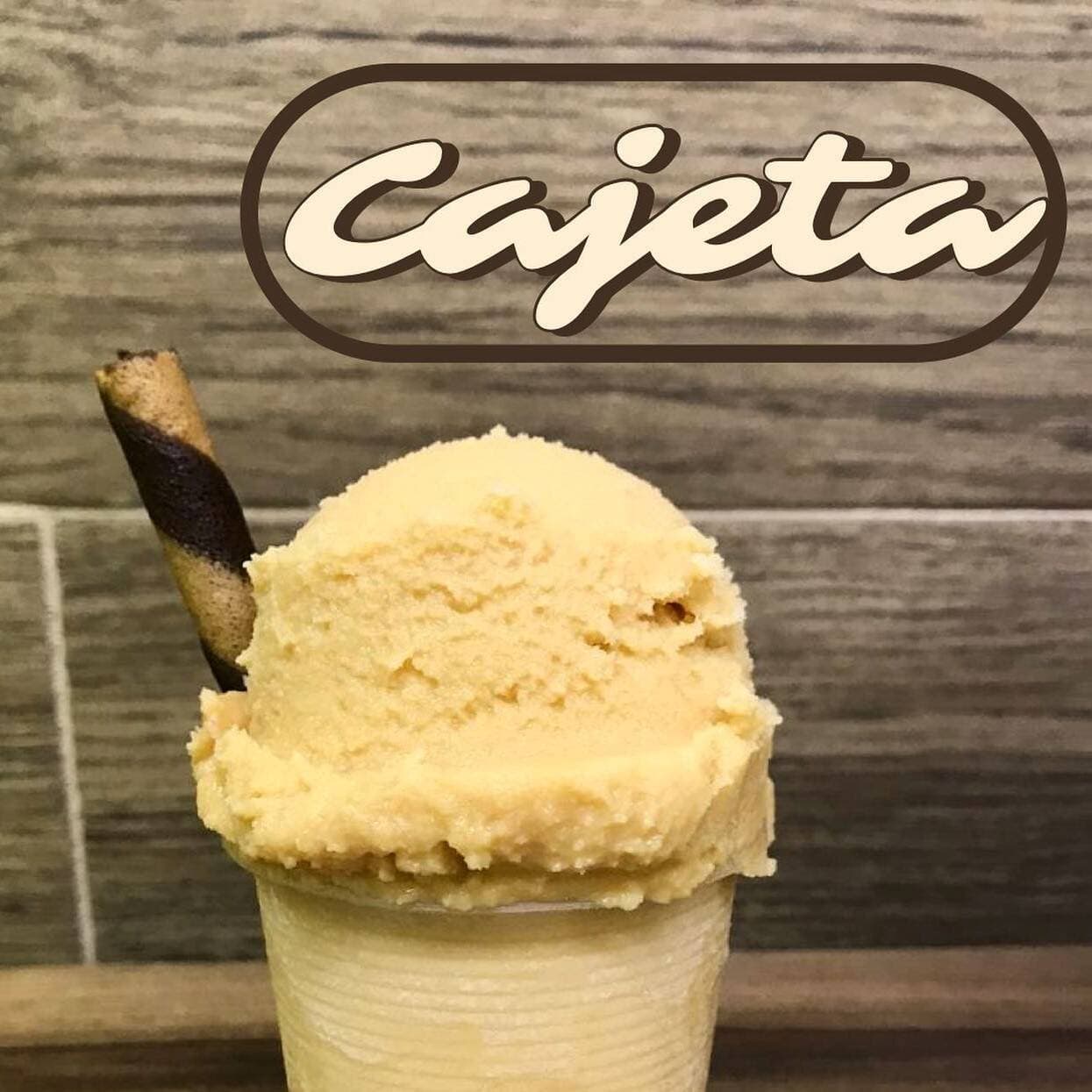 Nieve de leche Cajeta
