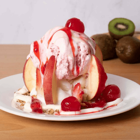 Frutos Rojos con Helado