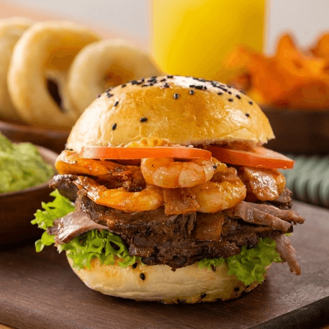 Hamburguesa Tierra y Mar Doble