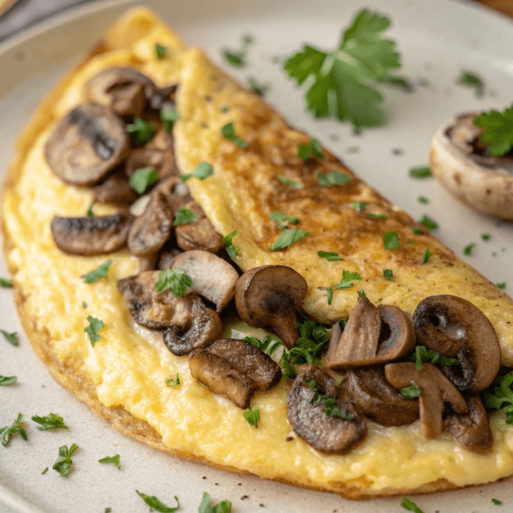 Omellette Mushroom 🍳🍄‍🟫