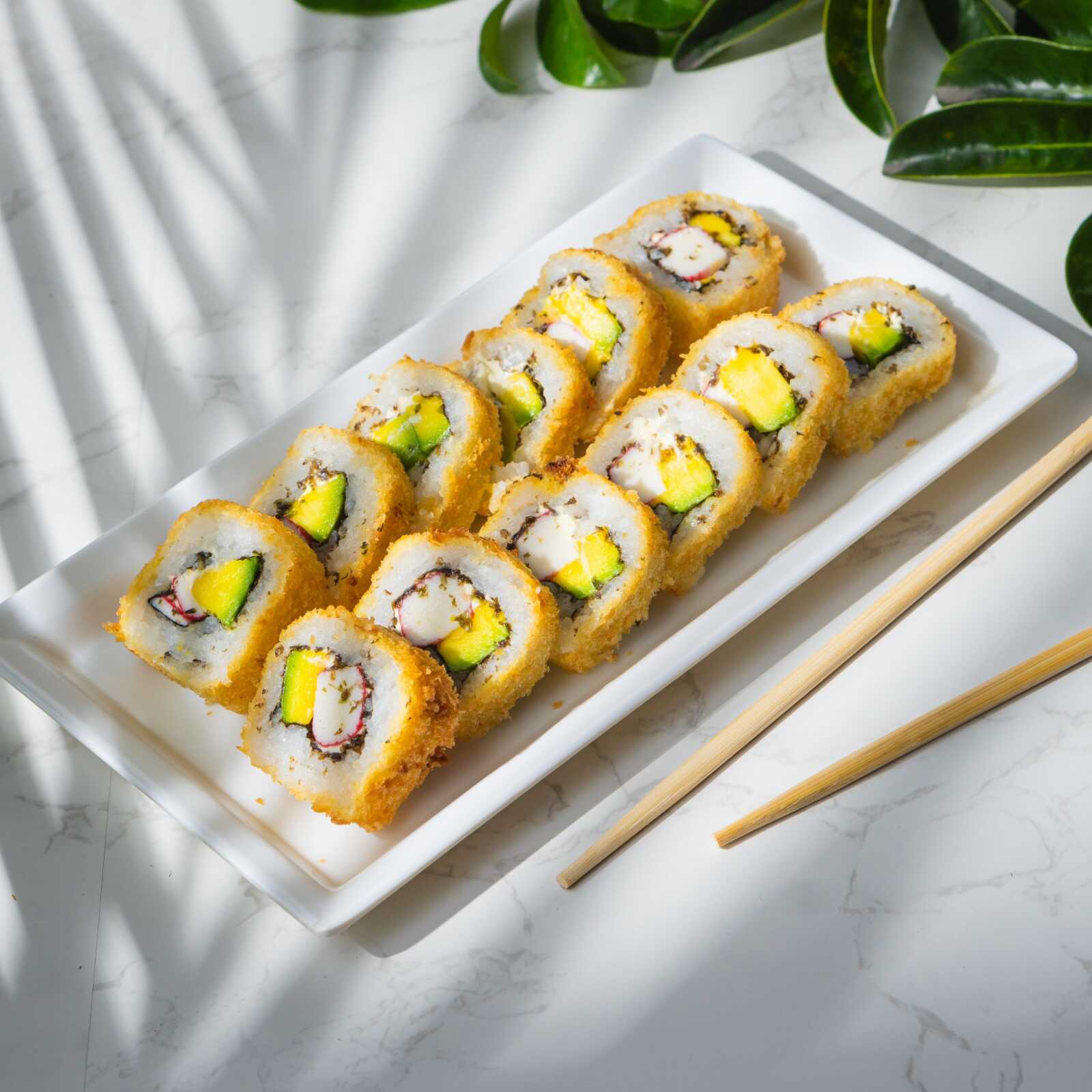 12 Bocados de Sushi Palmito Crispy Tempura