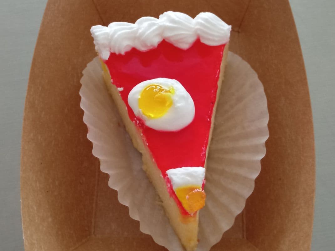 Rebanada chesse cake de fresa