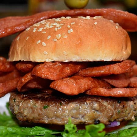 Hamburguesa con Salchicha