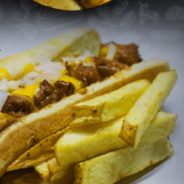 Hot Dog Texano con Papas