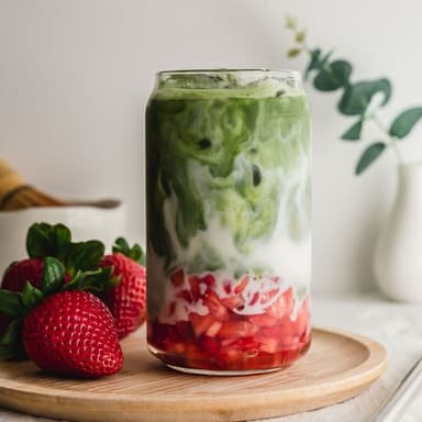 Matcha Helado con Fresa 400ml