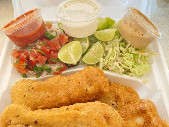 Tacos de Pescado y Camarón "Angelita"