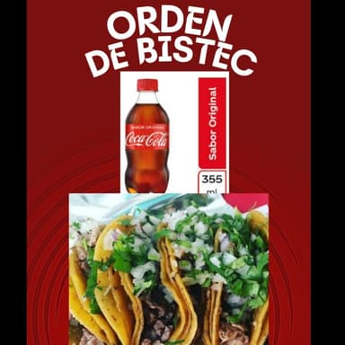 ORDEN DE BISTEC + COCA
