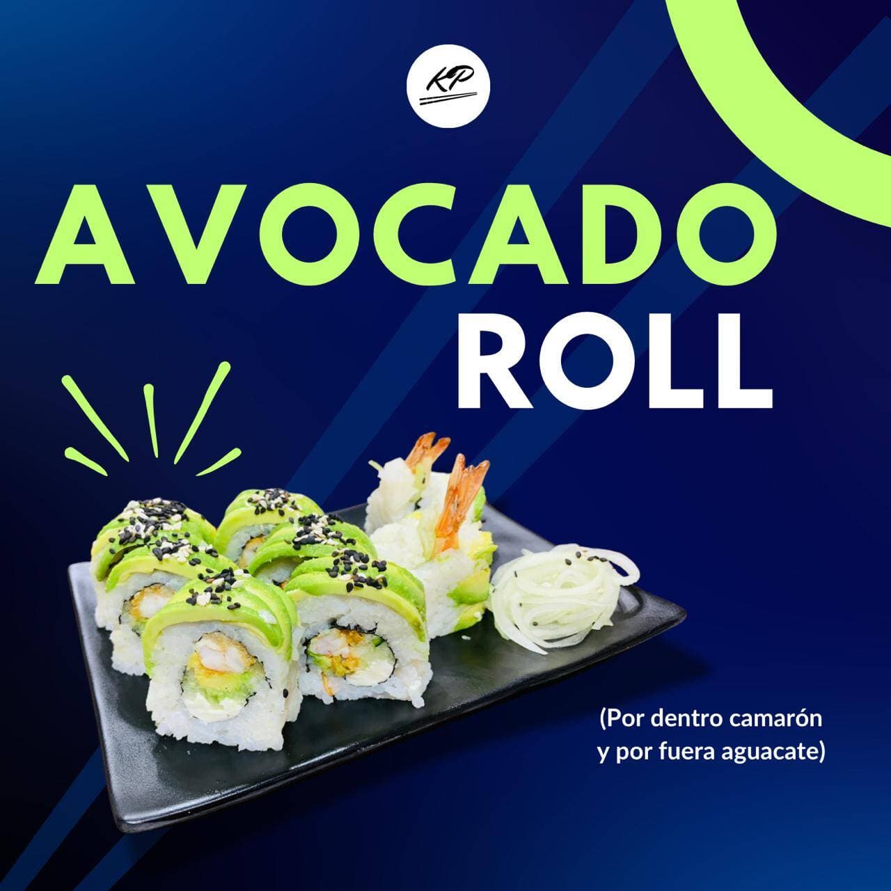 Rollo Natural Avocado Roll de Camarón
