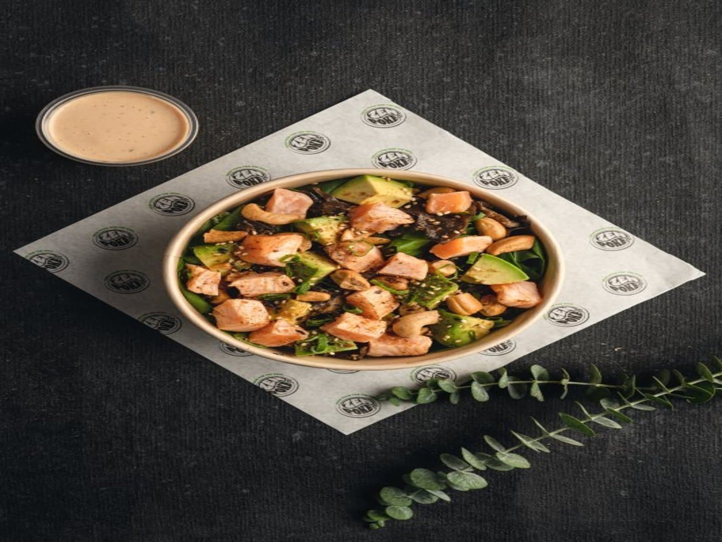 Poke Salmon Tataki mediano