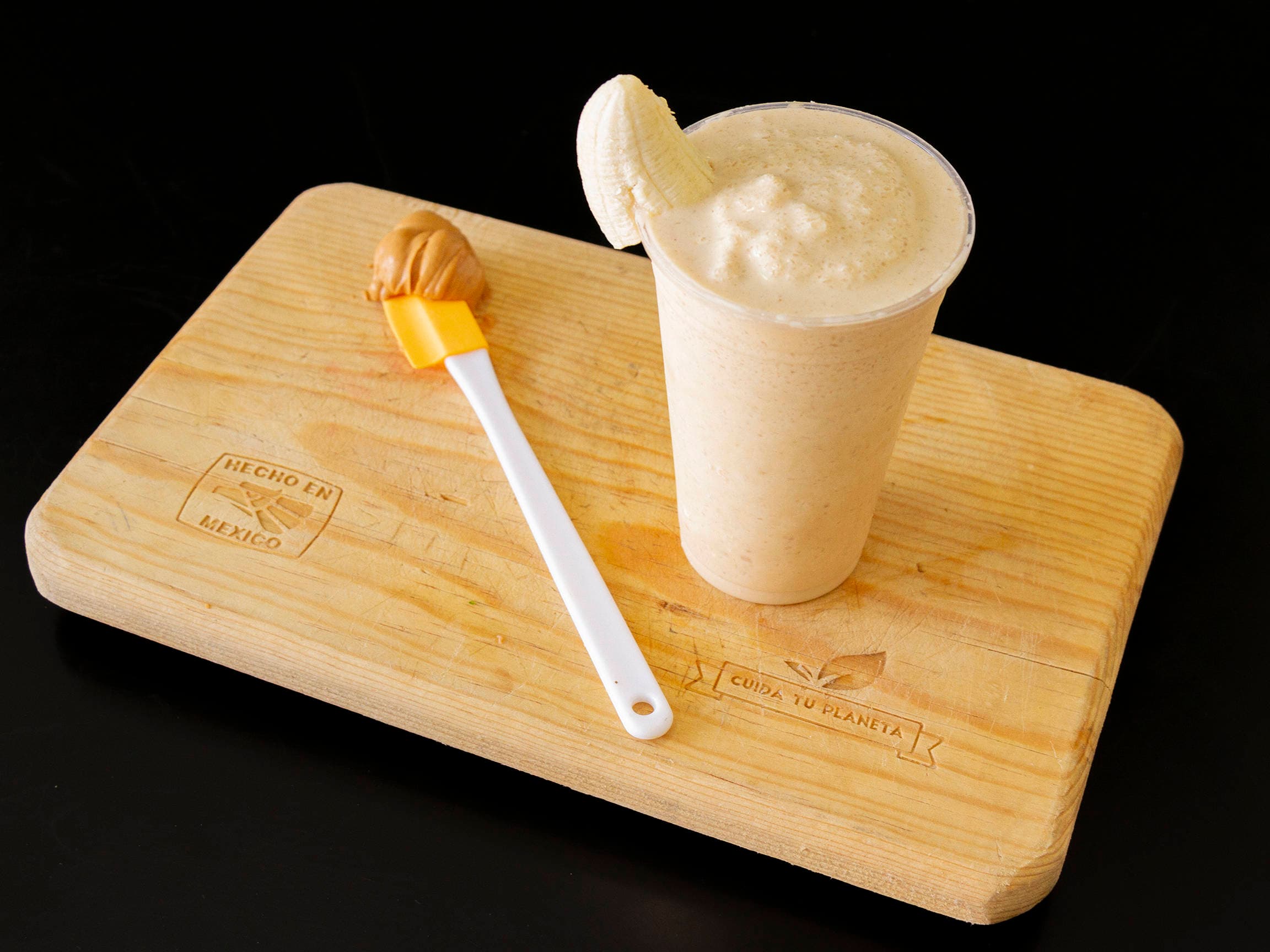 Smoothie De Crema De Cacahuate Con Plátano