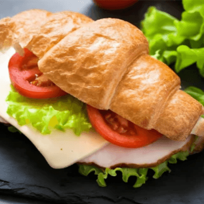 Sándwich Jamón, Queso y Tomate