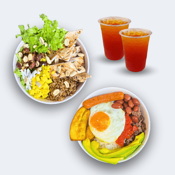 Bowl Caribeño & Bowl Bandeja Paisa Fit