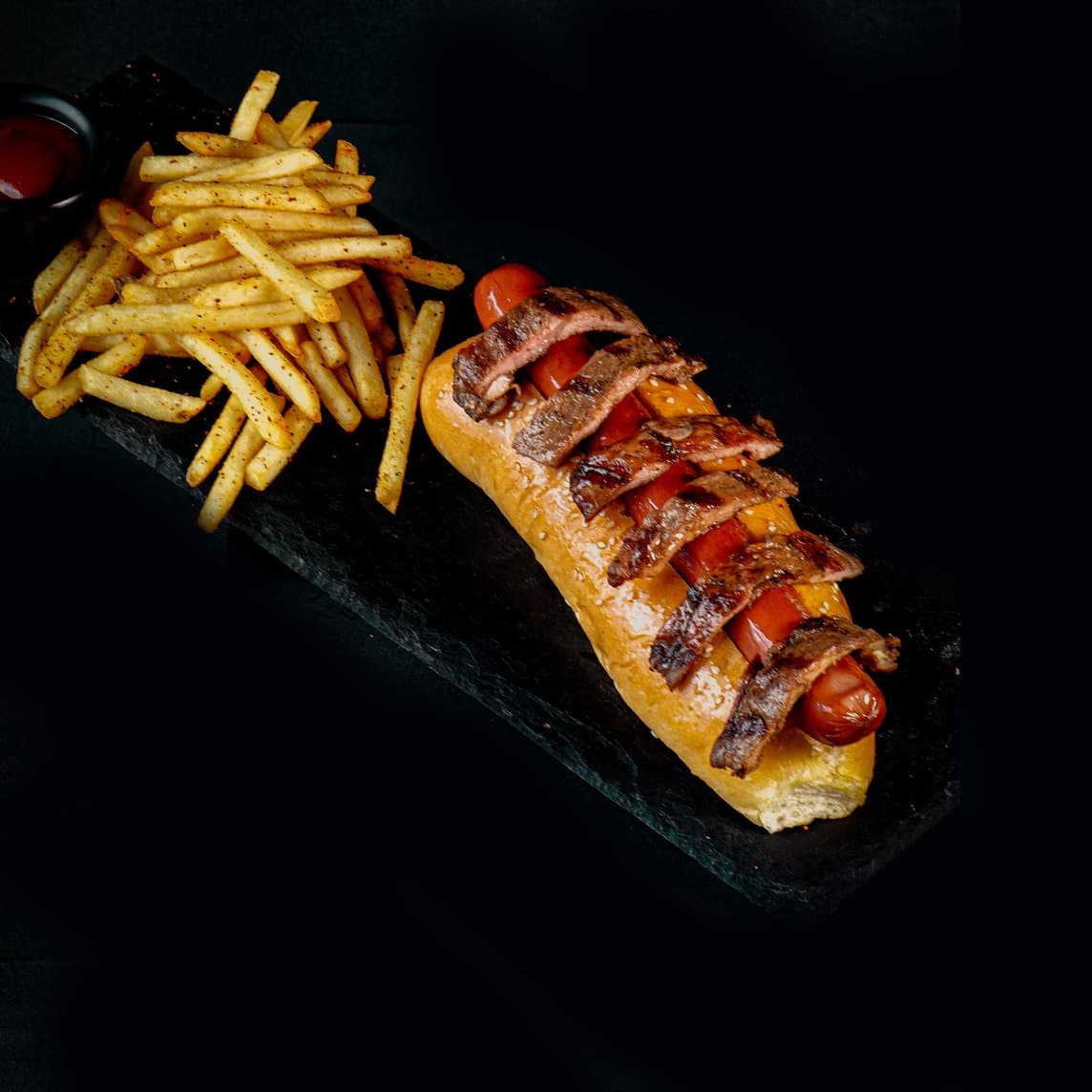 Hot Dog con Arrachera