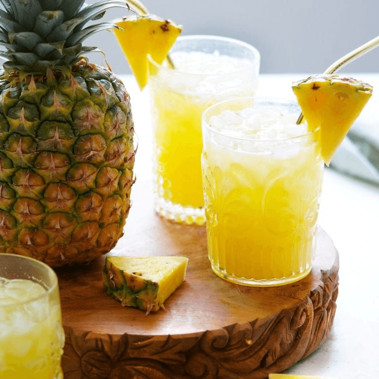 Agua de piña natural 1 litro