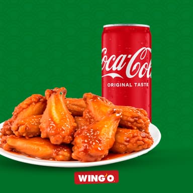 10 alitas + Coca cola
