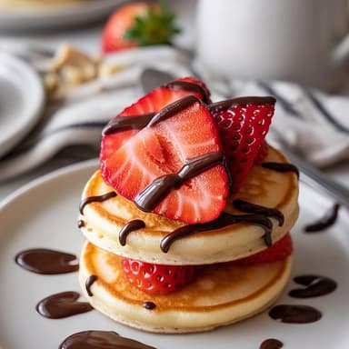 Mini Hot Cakes C/Topping (12Piezas)