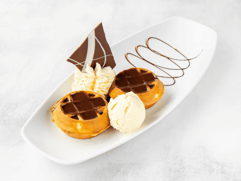 Mini Waffle de Chocolate