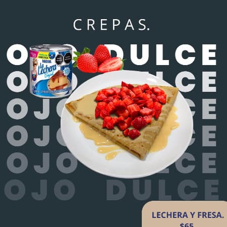 Crepa de Lechera y Fresa