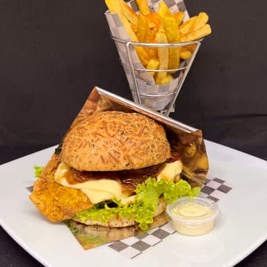 Combo 3:  Hamburguesa de Filete de Pollo