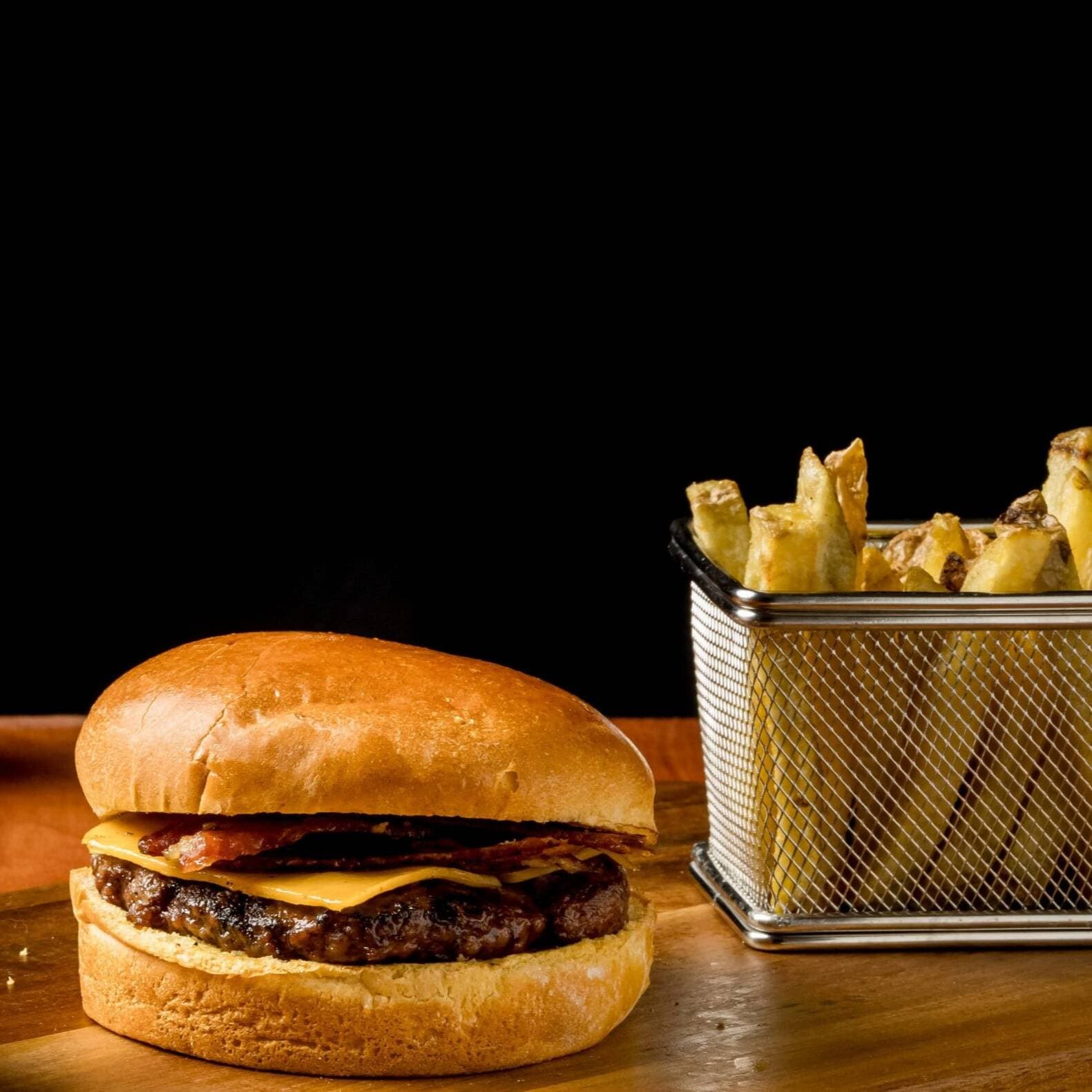 BACON BURGER & FRIES🍟