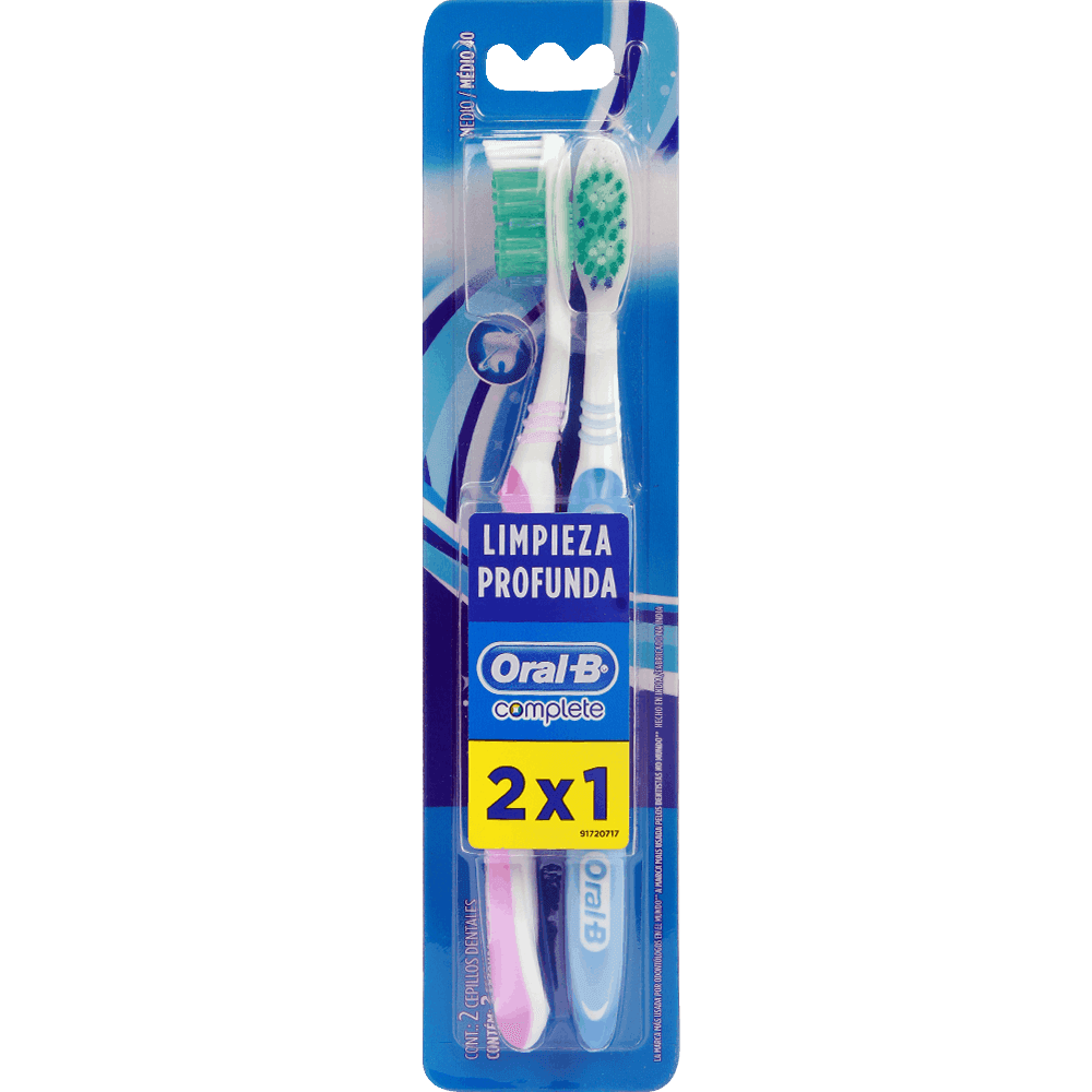 ORAL-B CEPILLO COMPLETE BASE 40 MED 2X36