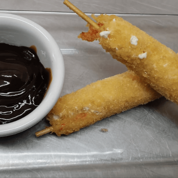 Kushiague de Camarón con Queso 🍤