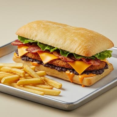 Panini + Papas Fritas