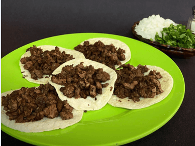 4 Tacos de Bistec..